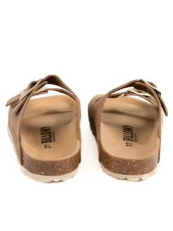 billowy Clogs & Pantoletten^Leder-Pantoletten in Braun