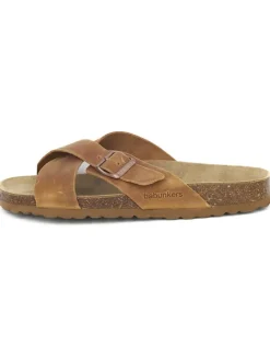 BABUNKERS Family Hausschuhe|Sandalen & Pantoletten^Leder-Pantoletten in Braun