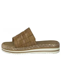 Marco Tozzi Clogs & Pantoletten^Leder-Pantoletten in Cognac