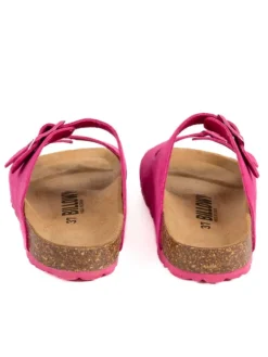 billowy Clogs & Pantoletten^Leder-Pantoletten in Fuchsia