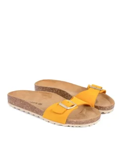 BABUNKERS Family Clogs & Pantoletten^Leder-Pantoletten in Gelb