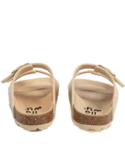 billowy Clogs & Pantoletten·Pantoletten^Leder-Pantoletten in Gold