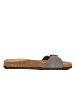 BABUNKERS Family Hausschuhe|Sandalen & Pantoletten^Leder-Pantoletten in Grau