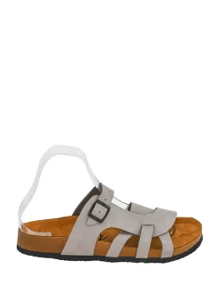 Leder-Pantoletten in Grau>Moosefield Online