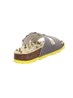 superfit Clogs & Pantoletten·Pantoletten^Leder-Pantoletten in Grau/ Gelb