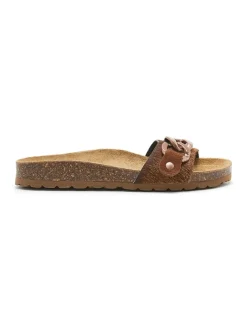 BABUNKERS Family Clogs & Pantoletten^Leder-Pantoletten in Hellbraun