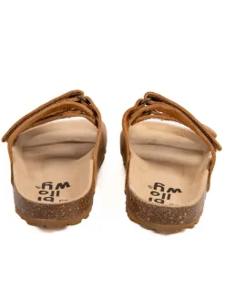 billowy Clogs & Pantoletten·Pantoletten^Leder-Pantoletten in Hellbraun