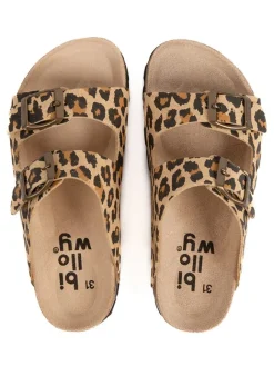 billowy Clogs & Pantoletten·Pantoletten^Leder-Pantoletten in Hellbraun