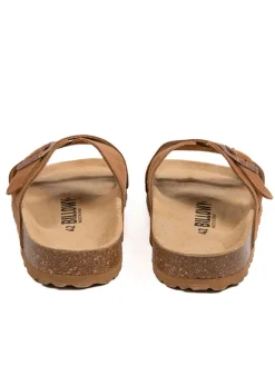 billowy Hausschuhe|Sandalen & Pantoletten^Leder-Pantoletten in Hellbraun