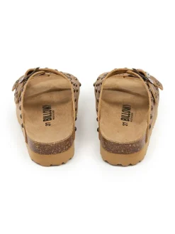 billowy Clogs & Pantoletten^Leder-Pantoletten in Hellbraun