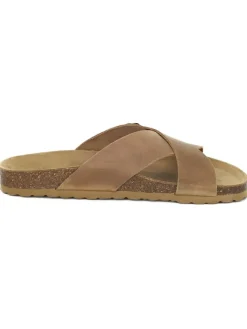 BABUNKERS Family Hausschuhe|Sandalen & Pantoletten^Leder-Pantoletten in Hellbraun