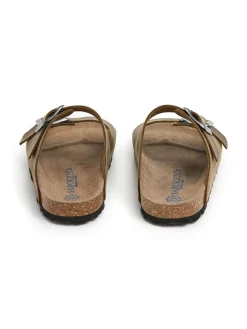 SABOKETS Clogs & Pantoletten·Pantoletten^Leder-Pantoletten in Khaki