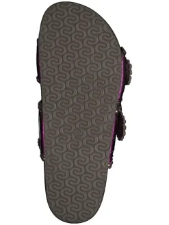 s.Oliver Clogs & Pantoletten^Leder-Pantoletten in Lila