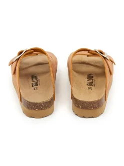 billowy Clogs & Pantoletten^Leder-Pantoletten in Orange