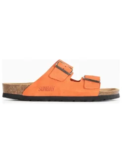 Sunbay Clogs & Pantoletten^Leder-Pantoletten in Orange
