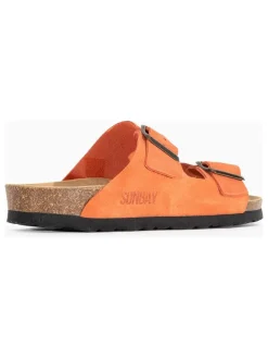 Sunbay Clogs & Pantoletten^Leder-Pantoletten in Orange