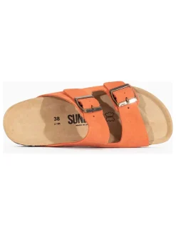 Sunbay Clogs & Pantoletten^Leder-Pantoletten in Orange