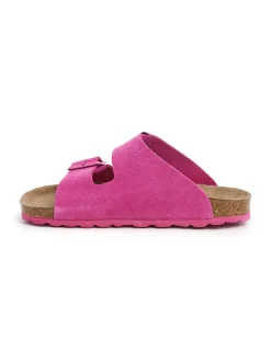 Leder-Pantoletten in Pink>SABOKETS Hot