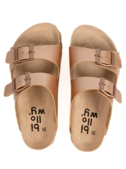 Leder-Pantoletten in Rosa><noscript><img width=