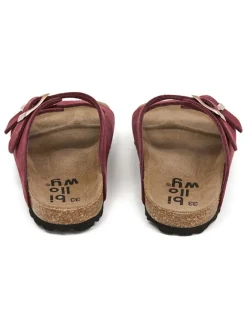 billowy Clogs & Pantoletten·Pantoletten^Leder-Pantoletten in Rot