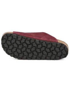 billowy Clogs & Pantoletten·Pantoletten^Leder-Pantoletten in Rot