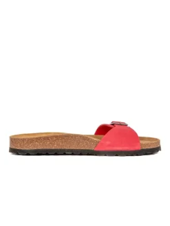 Leder-Pantoletten in Rot><noscript><img width=