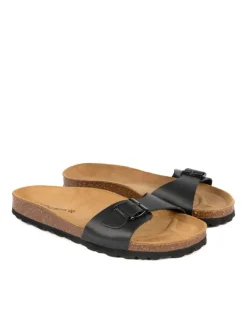 BABUNKERS Family Hausschuhe|Sandalen & Pantoletten^Leder-Pantoletten in Schwarz