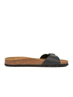 BABUNKERS Family Hausschuhe|Sandalen & Pantoletten^Leder-Pantoletten in Schwarz