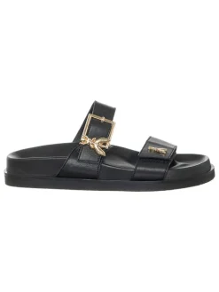 Patrizia Pepe Clogs & Pantoletten·Pantoletten^Leder-Pantoletten in Schwarz