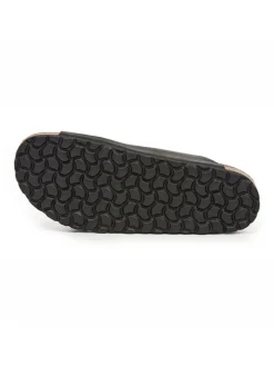 Leder-Pantoletten in Schwarz><noscript><img width=