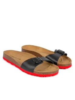 Leder-Pantoletten in Schwarz>BABUNKERS Family Sale