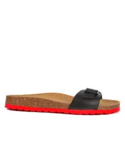Leder-Pantoletten in Schwarz>BABUNKERS Family Sale