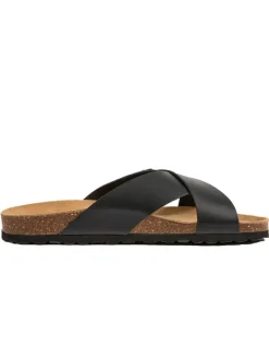 billowy Hausschuhe|Sandalen & Pantoletten^Leder-Pantoletten in Schwarz