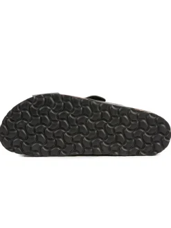 billowy Hausschuhe|Sandalen & Pantoletten^Leder-Pantoletten in Schwarz