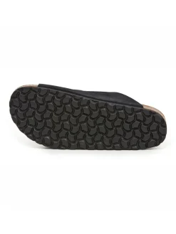 Leder-Pantoletten in Schwarz><noscript><img width=