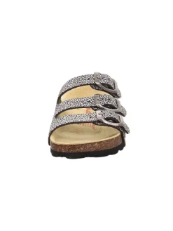 superfit Clogs & Pantoletten·Pantoletten^Leder-Pantoletten in Schwarz/ Silber