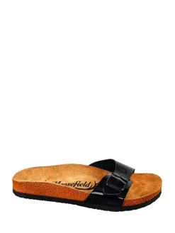 Leder-Pantoletten in Schwarz>Moosefield Best