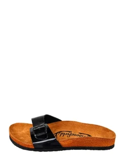Leder-Pantoletten in Schwarz>Moosefield Best