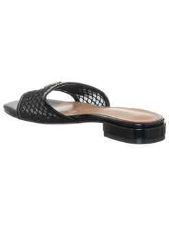 Leder-Pantoletten in Schwarz><noscript><img width=
