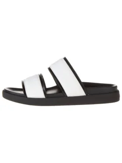 Calvin Klein Hausschuhe|Sandalen & Pantoletten^Leder-Pantoletten in Schwarz/ Weiß