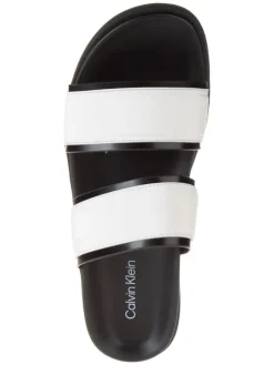 Calvin Klein Hausschuhe|Sandalen & Pantoletten^Leder-Pantoletten in Schwarz/ Weiß