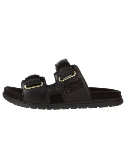 Leder-Pantoletten in Schwarz>WODEN Discount