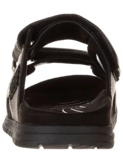 Leder-Pantoletten in Schwarz><noscript><img width=