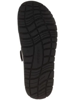 Leder-Pantoletten in Schwarz><noscript><img width=