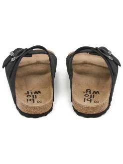 billowy Clogs & Pantoletten·Pantoletten^Leder-Pantoletten in Schwarz