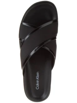 Leder-Pantoletten in Schwarz><noscript><img width=