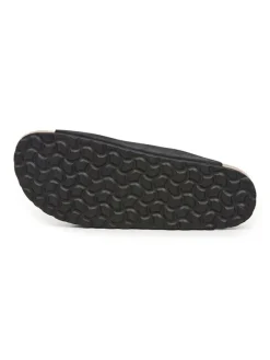 Leder-Pantoletten in Schwarz><noscript><img width=