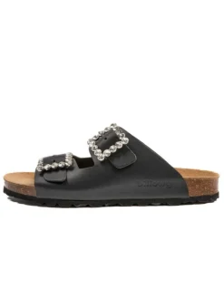 billowy Clogs & Pantoletten^Leder-Pantoletten in Schwarz