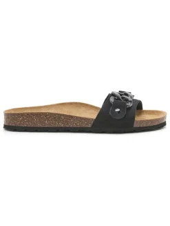billowy Clogs & Pantoletten^Leder-Pantoletten in Schwarz