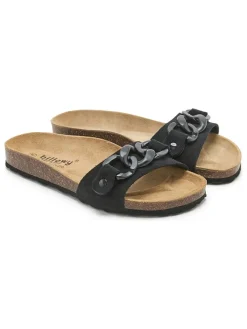 billowy Clogs & Pantoletten^Leder-Pantoletten in Schwarz